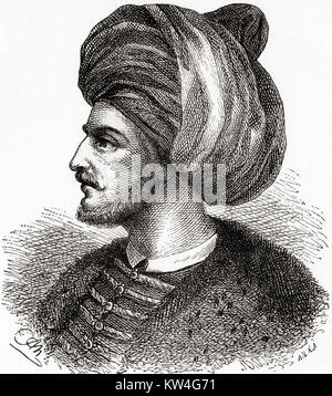 Mehmed II, aka Mehmet le Conquérant, 1432-1481. Sultan ottoman. De Ward et verrouiller l'illustre l'histoire du monde, publié c.1882. Banque D'Images