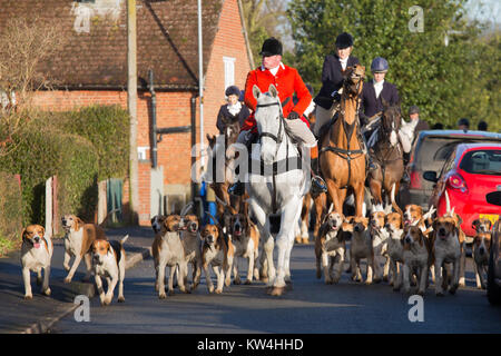 Chasse Atherstone réunion en Market Bosworth Leicestershire le lendemain Banque D'Images