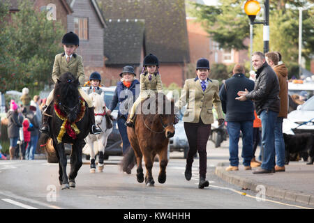 Chasse Atherstone réunion en Market Bosworth Leicestershire le lendemain Banque D'Images