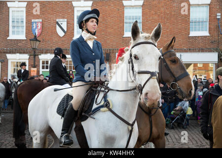 Chasse Atherstone réunion en Market Bosworth Leicestershire le lendemain Banque D'Images