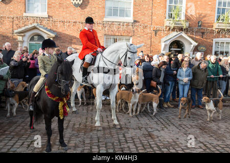 Chasse Atherstone réunion en Market Bosworth Leicestershire le lendemain Banque D'Images