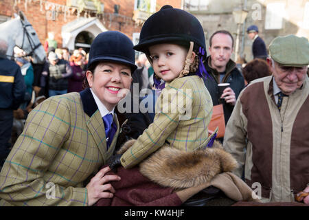 Chasse Atherstone réunion en Market Bosworth Leicestershire le lendemain Banque D'Images