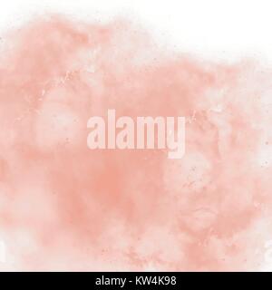 Aquarelle rose saumon motif cloudscape, vector Illustration Illustration de Vecteur