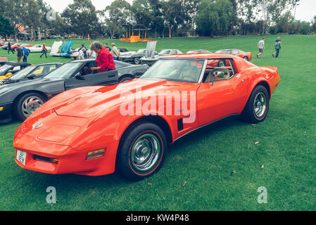 Une Corvette Car Show, l'Australie du Sud, Australie. Banque D'Images