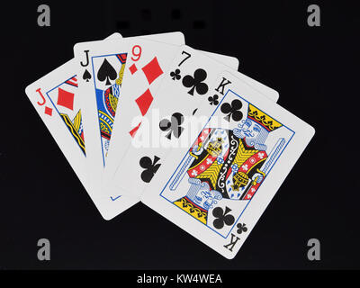 Une paire de poker jeu carte Banque D'Images