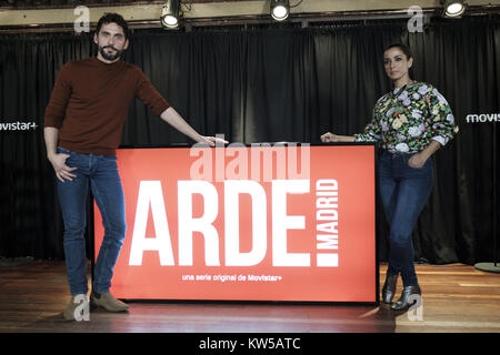 TV show 'ARDE' Madrid photocall comprend : Paco Leon, Inma Cuesta Où : Madrid, Espagne Quand : 28 novembre 2017 Crédit : Oscar Gonzalez/WENN.com Banque D'Images