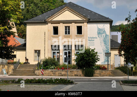 Les parking à étages à bath Schandau, national à plusieurs étages, à Bad Schandau, Nationalparkhaus Nationalparkhaus Banque D'Images