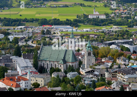 Ville d'argent de Schwaz, Silberstadt Schwaz Banque D'Images