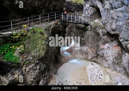 Alp brook gorge, Almbachklamm Banque D'Images