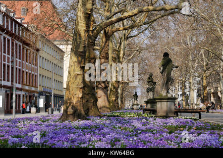 High street, Dresde Dresde Hauptstrasse Banque D'Images