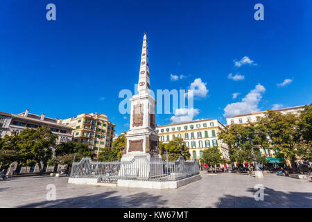 Plaza de la Merced dans la vieille ville, Malaga Espagne Andalousie Banque D'Images