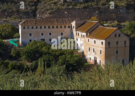 L'ancien moulin à papier (El Molino del papel) près de Nerja, Costa del Sol, la province de Malaga, Andalousie, Espagne du sud. Il se trouve à l'intérieur de la zone protégée o Banque D'Images