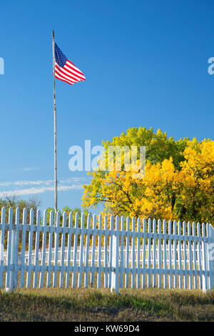 Publiez Cimetière, Fort Buford State Historic Site, Dakota du Nord Banque D'Images