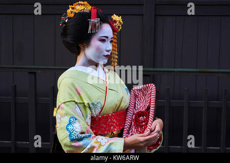 Le Japon, l'île de Honshu, région du Kansai, Kyoto, Gion, quartier de Geisha Banque D'Images