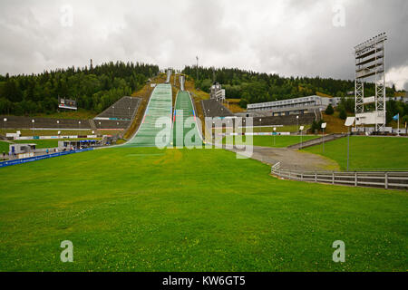 Complexe Olympique d'hiver de Lillehammer Banque D'Images