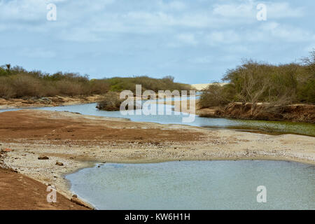 Ribeira Grande ou Ribeira do Rabil River, Boa Vista, Cap Vert, Afrique Banque D'Images