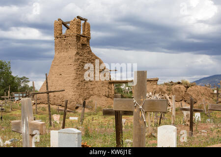 Taos Pueblo, New Mexico, United States Banque D'Images