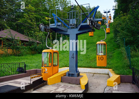 Cable car de la gare à la plage dans la station balnéaire de Svetlogorsk, région de Kaliningrad Banque D'Images