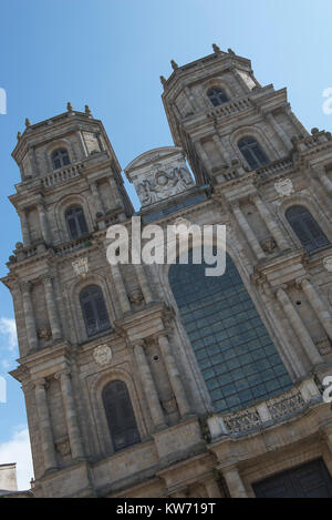 La cathédrale catholique de Saint Pierre à Rennes, Ille-et-Vilaine, France. Banque D'Images
