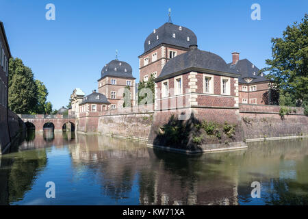 Le château historique de Ahaus en Westphalie, Allemagne, Europe Banque D'Images