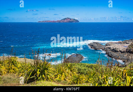 L'île de Norfolk, territoire extérieur australien, vue de l'île Phillip Ross Point de Banque D'Images