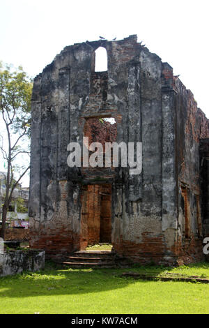 Ruines de hao Phraya Vichayen, Lop Buri, Thaïlande Banque D'Images