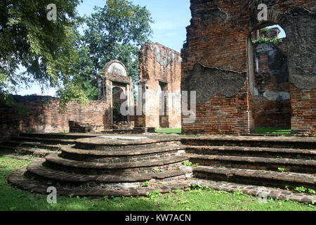 Ruines de hao Phraya Vichayen, Lop Buri, Thaïlande Banque D'Images