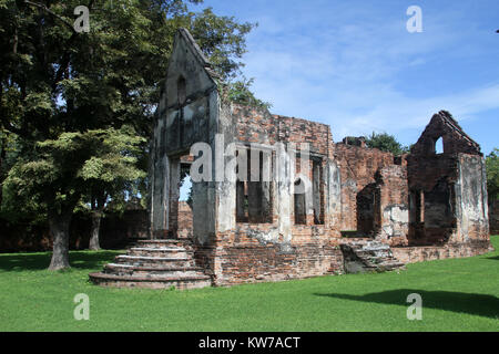 Ruines de hao Phraya Vichayen, Lop Buri, Thaïlande Banque D'Images