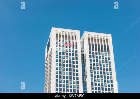 L'UBS Bank Building dans la ville de Francfort.UBS AG est une société suisse de services financiers. Banque D'Images