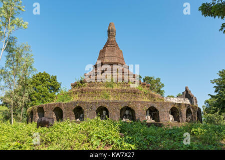 Phra Ouk Paya, Mrauk U, la Birmanie (Myanmar) Banque D'Images