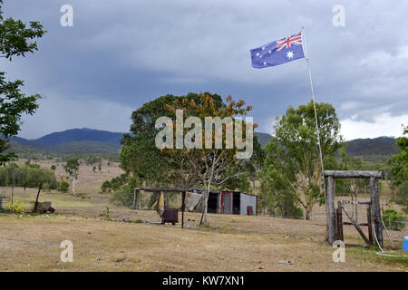 Le drapeau australien Banque D'Images