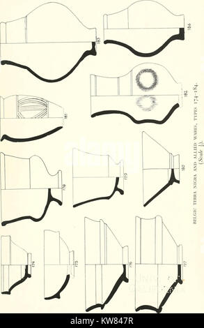 "La céramique trouvée à Silchester : une description de la céramique retrouvés lors des fouilles sur le site de la ville de Calleva Atrebatum Anglo à Silchester, Hants., et déposés dans le musée de la lecture" (1916) Banque D'Images