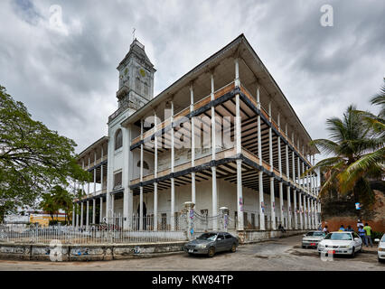 Historique La Maison des Merveilles (Baital Ajaib) dans la vieille ville de Stone Town, UNESCO World Heritage Site, Zanzibar, Tanzania, Africa Banque D'Images