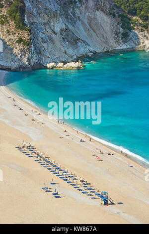 Plage de Myrtos, Céphalonie Céphalonie (Grèce), îles Ioniennes, Grèce Banque D'Images