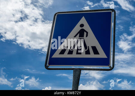 Passage pour piétons allemand sign - German road sign Banque D'Images
