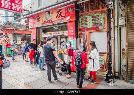 La rue commerçante de Taipa macau rua da cunha Banque D'Images