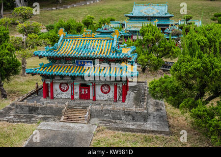 Monument Chinois version miniature memorial temple jin Banque D'Images