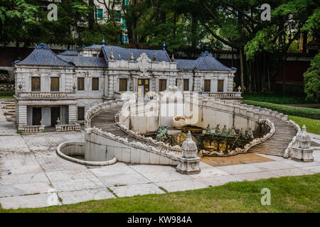 Monument Chinois version miniature de l'hôtel de la paix et de la prospérité Banque D'Images