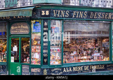 France, Paris (75), Simple de famille traditionnelle, Sweets Shop Banque D'Images