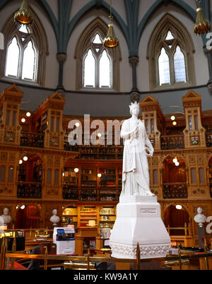 La Bibliothèque du Parlement, situé à l'intérieur de l'Édifice du Centre du Parlement à Ottawa des bâtiments de l'Ontario, au Canada. Banque D'Images