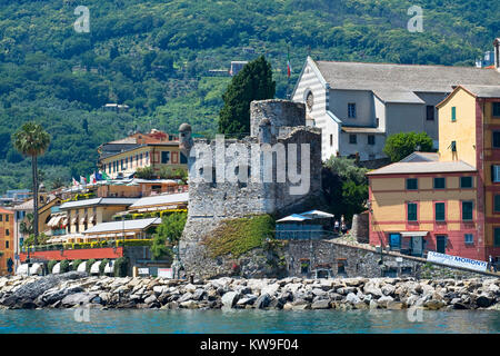 Santa Margherita Ligure sur le golfe de Tigullio, de l'Italie. Banque D'Images