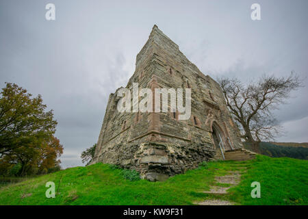 Hopton Castle, garder, Banque D'Images