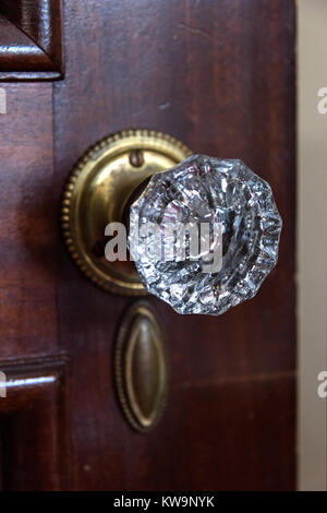 Cristal Antique doorknob, Bar Harbor, Maine Banque D'Images