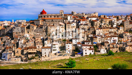 Vico del Gargano traditionnel vieux village,Foggia Puglia,,Italie. Banque D'Images