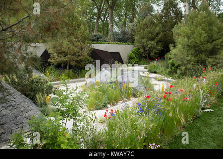 La Banque Royale du Canada jardin par Hugo bugg sur le RHS Chelsea Flower Show 2016, Chelsea, Londres, Royaume-Uni - Mai 2016 Banque D'Images