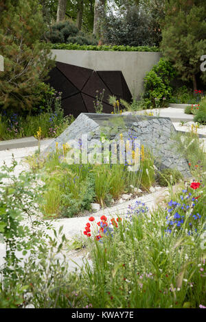 La Banque Royale du Canada jardin par Hugo bugg sur le RHS Chelsea Flower Show 2016, Chelsea, Londres, Royaume-Uni - Mai 2016 Banque D'Images