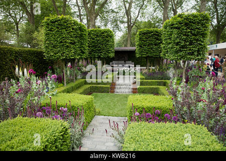 Le Jardin Husqvarna par Charlie Albone, RHS Chelsea Flower Show 2016 , Chelsea, Londres, Royaume-Uni - Mai 2016 Banque D'Images