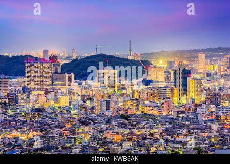 La ville de Shizuoka, Japon sur le centre-ville. Banque D'Images