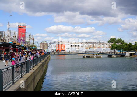 Vieux Port de Montréal, un port historique dans le Vieux Montréal Québec, Canada Banque D'Images