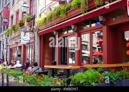 La Cage - Brasserie Restaurant sportif dans le Vieux Montréal, Québec, Canada Banque D'Images